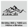 Wandaufkleber Wandtattoo Aufkleber Wand Tattoo Landschaft Berge Alpen Weg Kompass Hirsch Geweih Panorama Wandern Globus Biker