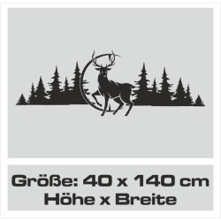 Wandaufkleber Wandtattoo Aufkleber Wand Tattoo Landschaft Berge Alpen Weg Kompass Hirsch Geweih Panorama Wandern Globus Biker