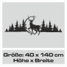 Wandaufkleber Wandtattoo Aufkleber Wand Tattoo Landschaft Berge Alpen Weg Kompass Hirsch Geweih Panorama Wandern Globus Biker