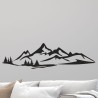 Wandaufkleber Wandtattoo Aufkleber Wand Tattoo Landschaft Berge Alpen Weg Kompass Hirsch Geweih Panorama Wandern Globus Biker