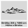Wandaufkleber Wandtattoo Aufkleber Wand Tattoo Landschaft Berge Alpen Weg Kompass Hirsch Geweih Panorama Wandern Globus Biker