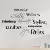 Wandaufkleber Wandtattoo Aufkleber Wand Tattoo Bad Wellness Oase Lounge Relax Spa Erholung Delphin Wasser Meer Blumen Ranke