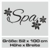 Wandaufkleber Wandtattoo Aufkleber Wand Tattoo Bad Wellness Oase Lounge Relax Spa Erholung Delphin Wasser Meer Blumen Ranke