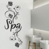 Wandaufkleber Wandtattoo Aufkleber Wand Tattoo Bad Wellness Oase Lounge Relax Spa Erholung Delphin Wasser Meer Blumen Ranke