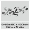 Wandaufkleber Wandtattoo Aufkleber Wand Tattoo Bad Wellness Oase Lounge Relax Spa Erholung Delphin Wasser Meer Blumen Ranke