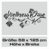 Wandaufkleber Wandtattoo Aufkleber Wand Tattoo Bad Wellness Oase Lounge Relax Spa Erholung Delphin Wasser Meer Blumen Ranke