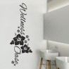 Wandaufkleber Wandtattoo Aufkleber Wand Tattoo Bad Wellness Oase Lounge Relax Spa Erholung Delphin Wasser Meer Blumen Ranke