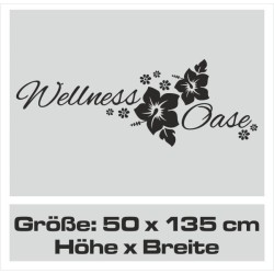 Wandaufkleber Wandtattoo Aufkleber Wand Tattoo Bad Wellness Oase Lounge Relax Spa Erholung Delphin Wasser Meer Blumen Ranke