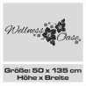 Wandaufkleber Wandtattoo Aufkleber Wand Tattoo Bad Wellness Oase Lounge Relax Spa Erholung Delphin Wasser Meer Blumen Ranke
