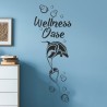 Wandaufkleber Wandtattoo Aufkleber Wand Tattoo Bad Wellness Oase Lounge Relax Spa Erholung Delphin Wasser Meer Blumen Ranke