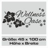 Wandaufkleber Wandtattoo Aufkleber Wand Tattoo Bad Wellness Oase Lounge Relax Spa Erholung Delphin Wasser Meer Blumen Ranke