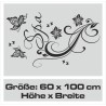 Wandaufkleber Wandtattoo Aufkleber Wand Tattoo Bad Wellness Oase Lounge Relax Spa Erholung Delphin Wasser Meer Blumen Ranke