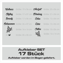 Wandaufkleber Wandtattoo Aufkleber Wand Tattoo Bad Wellness Oase Lounge Relax Spa Erholung Delphin Wasser Meer Blumen Ranke