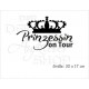 Babyaufkleber Auto Aufkleber Prinzessin Krone  Baby on Tour on Board Sticker  Farbe  wählbar