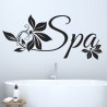 Wandaufkleber Wandtattoo Aufkleber Wand Tattoo Bad Wellness Oase Lounge Relax Spa Erholung Delphin Wasser Meer Blumen Ranke