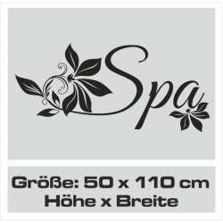 Wandaufkleber Wandtattoo Aufkleber Wand Tattoo Bad Wellness Oase Lounge Relax Spa Erholung Delphin Wasser Meer Blumen Ranke