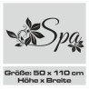 Wandaufkleber Wandtattoo Aufkleber Wand Tattoo Bad Wellness Oase Lounge Relax Spa Erholung Delphin Wasser Meer Blumen Ranke