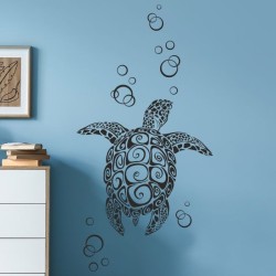 Wandaufkleber Wandtattoo Aufkleber Wand Tattoo Bad Wellness Oase Lounge Relax Spa Erholung Delphin Wasser Meer Blumen Ranke