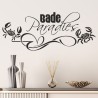 Wandaufkleber Wandtattoo Aufkleber Wand Tattoo Bad Wellness Oase Lounge Relax Spa Erholung Delphin Wasser Meer Blumen Ranke