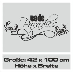 Wandaufkleber Wandtattoo Aufkleber Wand Tattoo Bad Wellness Oase Lounge Relax Spa Erholung Delphin Wasser Meer Blumen Ranke