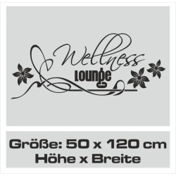 Wandaufkleber Wandtattoo Aufkleber Wand Tattoo Bad Wellness Oase Lounge Relax Spa Erholung Delphin Wasser Meer Blumen Ranke