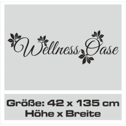 Wandaufkleber Wandtattoo Aufkleber Wand Tattoo Bad Wellness Oase Lounge Relax Spa Erholung Delphin Wasser Meer Blumen Ranke