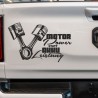 Aufkleber Auto Car Style Tattoo Fun Spruch Verbrenner Penner Kolben Diesel Benzin - kein Strom Elektro - E