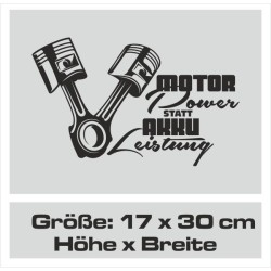 Aufkleber Auto Car Style Tattoo Fun Spruch Verbrenner Penner Kolben Diesel Benzin - kein Strom Elektro - E