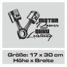 Aufkleber Auto Car Style Tattoo Fun Spruch Verbrenner Penner Kolben Diesel Benzin - kein Strom Elektro - E