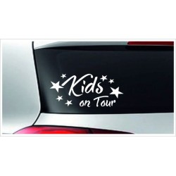 Babyaufkleber Auto Aufkleber Kinder Kids Baby on Tour on Board Sticker  Farbe  wählbar