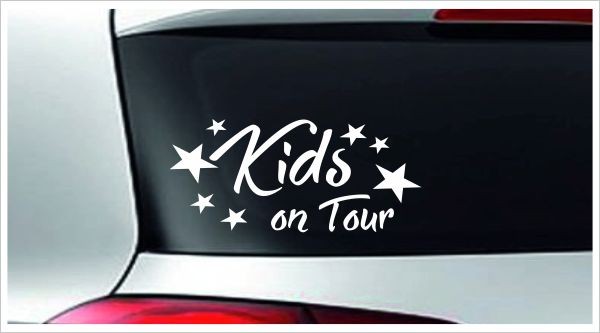 Babyaufkleber Auto Aufkleber Kinder Kids Baby on Tour on Board Sticker  Farbe wählbar - Der Dekor Aufkleber Shop