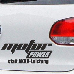Aufkleber Auto Car Style Tattoo Fun Spruch Verbrenner Penner Kolben Diesel Benzin - kein Strom Elektro - E