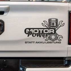 Aufkleber Auto Car Style Tattoo Fun Spruch Verbrenner Penner Kolben Diesel Benzin - kein Strom Elektro - E