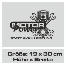 Aufkleber Auto Car Style Tattoo Fun Spruch Verbrenner Penner Kolben Diesel Benzin - kein Strom Elektro - E
