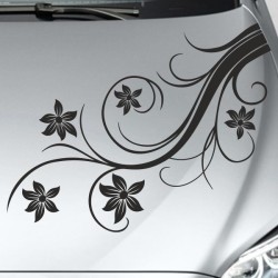Aufkleber Auto Motorhaube Car Style Tuning Drache Tribal Dekor Rosen Blumen Schmetteringe Tattoo´s Fun Comic Flower Tiere