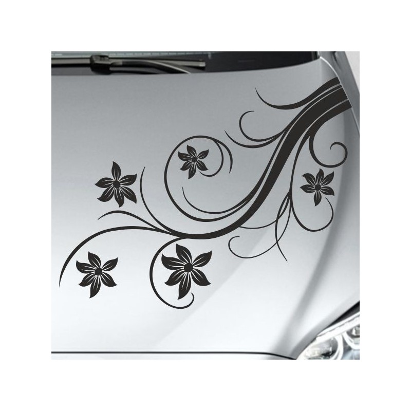 Aufkleber Auto Motorhaube Car Style Tuning Drache Tribal Dekor Rosen Blumen Schmetteringe Tattoo´s Fun Comic Flower Tiere