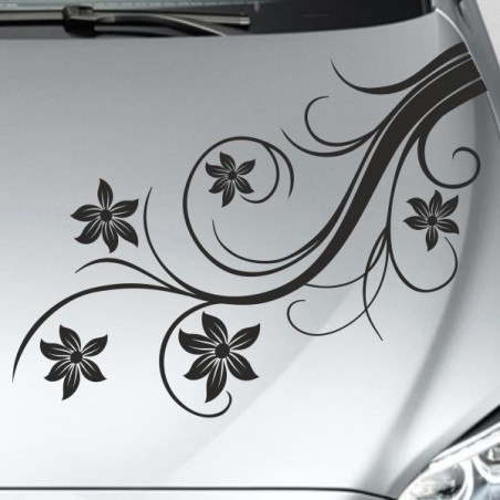 Aufkleber Auto Motorhaube Car Style Tuning Drache Tribal Dekor Rosen Blumen Schmetteringe Tattoo´s Fun Comic Flower Tiere
