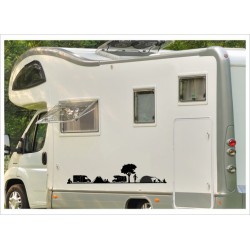 Aufkleber Wohnmobil Wohnwagen Auto Zelten Camping Urlaub Caravan WOMA Wohnmobil