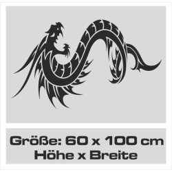 Aufkleber Auto Motorhaube Car Style Tuning Drache Tribal Dekor Rosen Blumen Schmetteringe Tattoo´s Fun Comic Flower Tiere