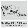 Wandaufkleber Wandtattoo Musik Sound Bass Gitarre Notenschlüssel Music Lautsprecher Rock Flügel Radio Totenkopf Kopfhörer