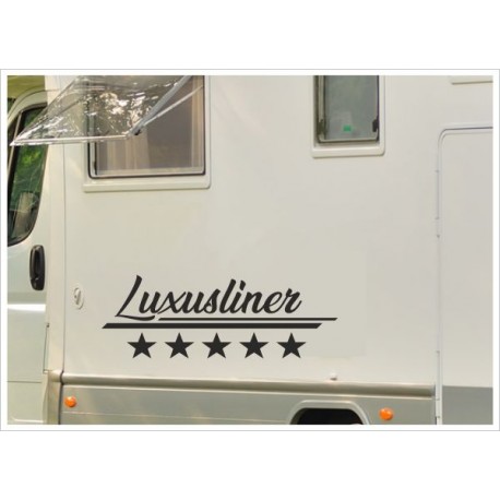 Aufkleber SET Wohnmobil Wohnwagen Auto Luxusliner Sterne Luxus Caravan WOMA Wohnmobil