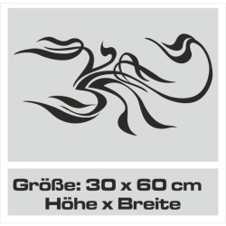 Aufkleber Auto Motorhaube Car Style Tuning Drache Tribal Dekor Rosen Blumen Schmetteringe Tattoo´s Fun Comic Flower Tiere