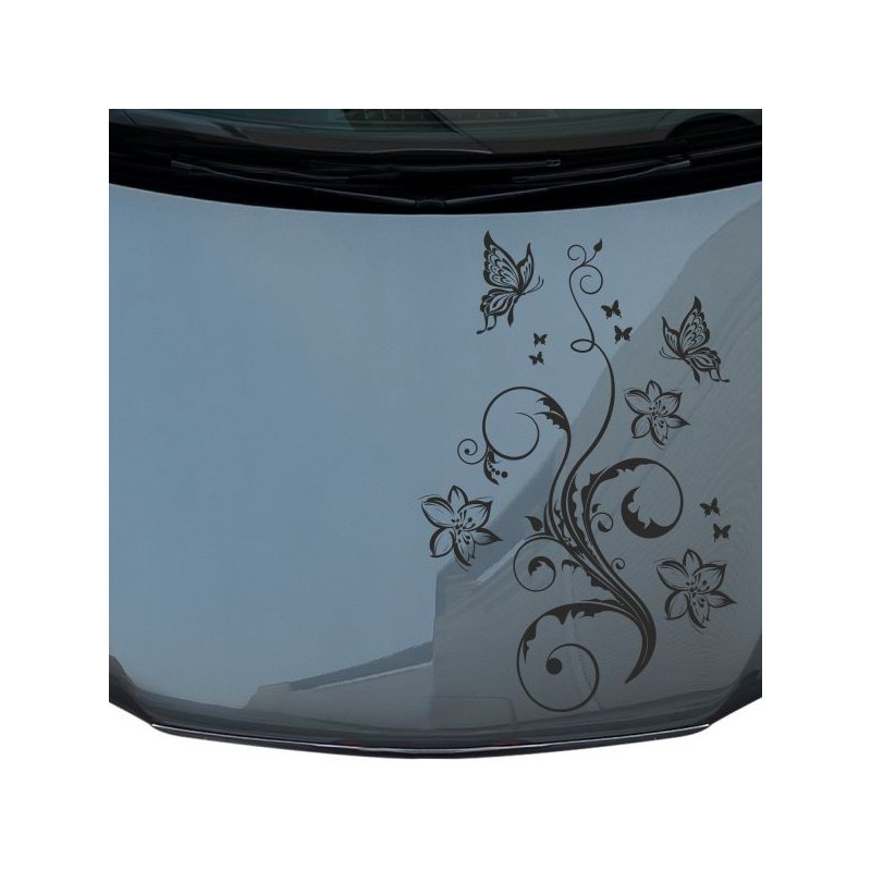 Aufkleber Auto Motorhaube Car Style Tuning Drache Tribal Dekor Rosen Blumen Schmetteringe Tattoo´s Fun Comic Flower Tiere