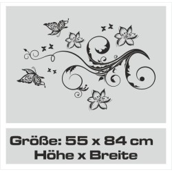 Aufkleber Auto Motorhaube Car Style Tuning Drache Tribal Dekor Rosen Blumen Schmetteringe Tattoo´s Fun Comic Flower Tiere