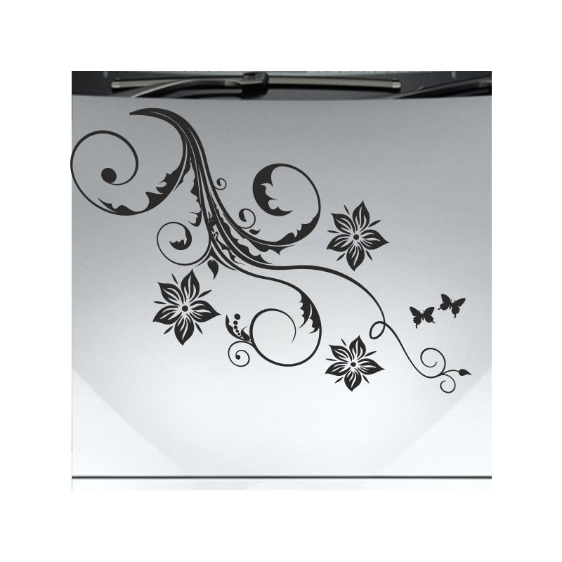 Aufkleber Auto Motorhaube Car Style Tuning Drache Tribal Dekor Rosen Blumen Schmetteringe Tattoo´s Fun Comic Flower Tiere