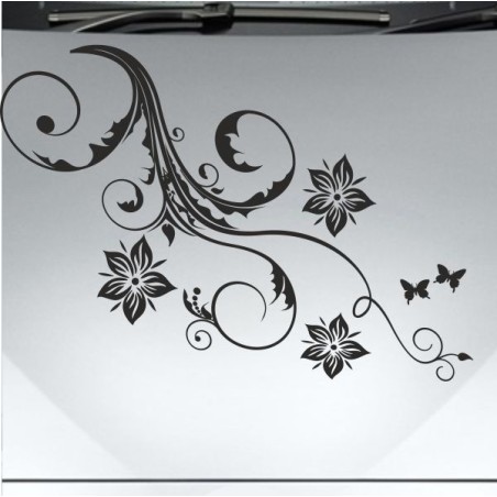 Aufkleber Auto Motorhaube Car Style Tuning Drache Tribal Dekor Rosen Blumen Schmetteringe Tattoo´s Fun Comic Flower Tiere