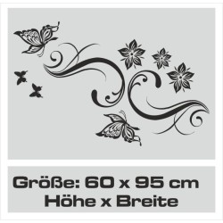 Aufkleber Auto Motorhaube Car Style Tuning Drache Tribal Dekor Rosen Blumen Schmetteringe Tattoo´s Fun Comic Flower Tiere