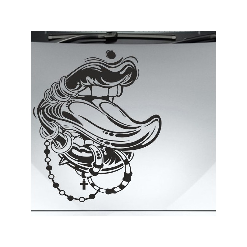 Aufkleber Auto Motorhaube Car Style Tuning Drache Tribal Dekor Rosen Blumen Schmetteringe Tattoo´s Fun Comic Flower Tiere