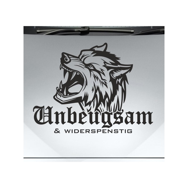 Aufkleber Auto Car Wikinger Viking Wölfe Wolf Runen Schwert Schild Rabe Runen Odin Odin´s Wölfe Böse Kette Valhalla Walhalla