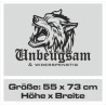 Aufkleber Auto Car Wikinger Viking Wölfe Wolf Runen Schwert Schild Rabe Runen Odin Odin´s Wölfe Böse Kette Valhalla Walhalla